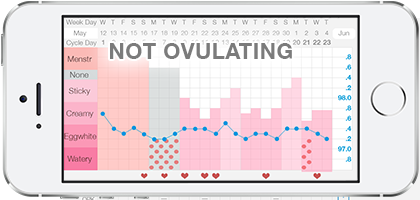 not ovulating